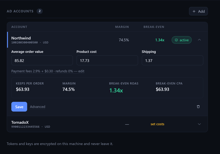 Waterline app screenshot